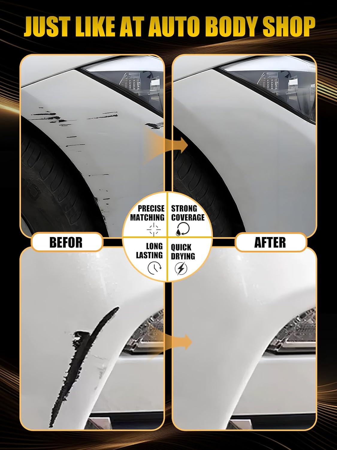 Boulder Gray(KBY) Touch Up Paint Compatible with Nissan, Exact Match Car Paint Pen Automotive Scratch Repair Remover Kit Quick & Easy Solution for Vehile Chips and Nicks