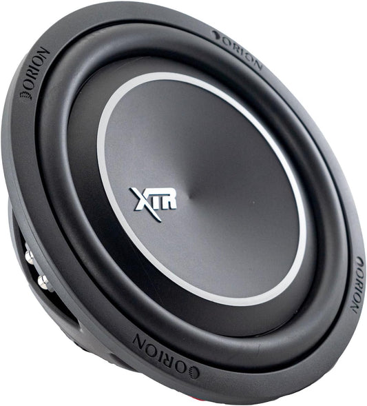 ORION XTR Series XTR10SWD4 Shallow Mount 10” Car Subwoofer, 1600W Max Power, 400W RMS, Dual 4 Ohm, UV Coated Cone, NBR Surround – Compact Slim Subwoofer for Clean Bass in Tight Car Audio Installs