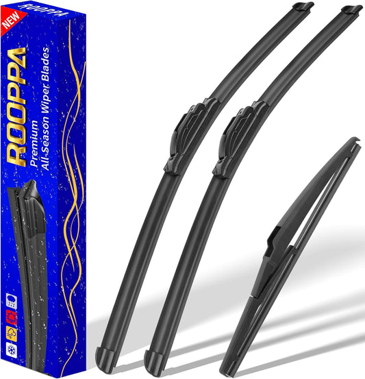 3 wipers Replacement for 2014-2021 Jeep Grand Cherokee, Windshield Wiper Blades Original Equipment Replacement - 22"/21"/11" (Set of 3) U/J HOOK