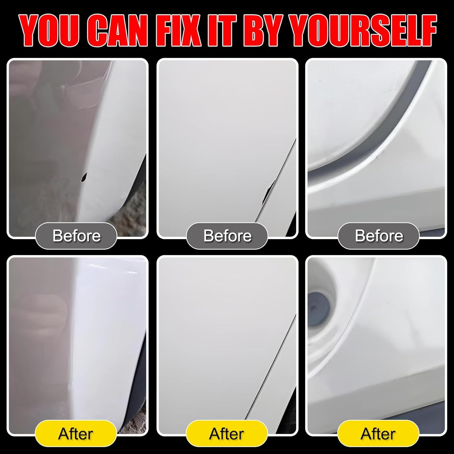 Car Touch Up Paint(Ivory White Tri-Coat Pearl-Coat(PWD/JWD)) for Dodge Ram, Car Paint Scratch Repair Kit, Quick & Easy Solution to Repair, 2 in 1 Scratch Remover Pen with 2PCS Disposable Micro Applicators