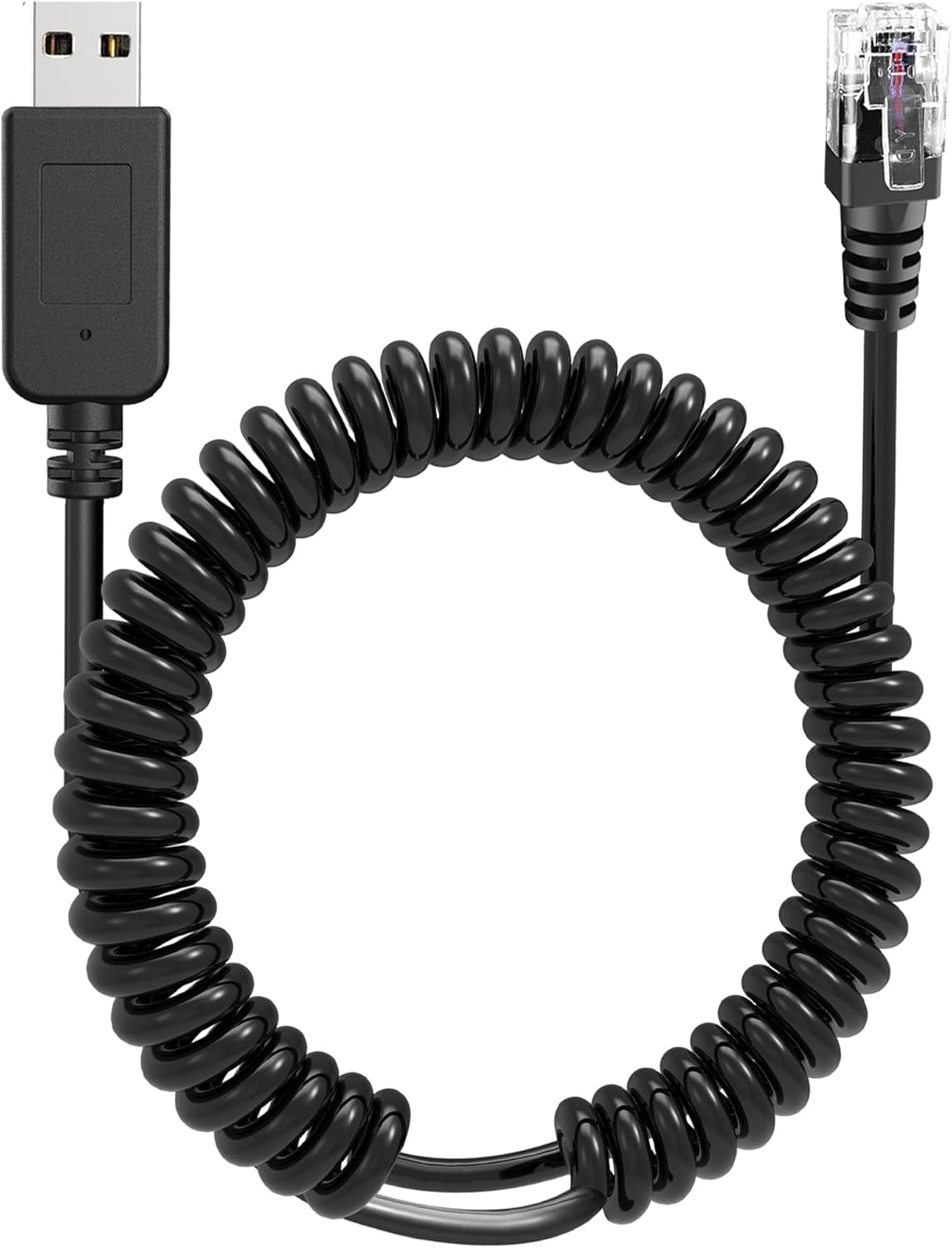 Radar Detector Cable, USB 2.0 to RJ11 Plug Cable 5V-12V Power Cord, Compatible with R3/7/1, Escort 360 Passport 9500i/7500S/8500/7500 and Other Radar detectors