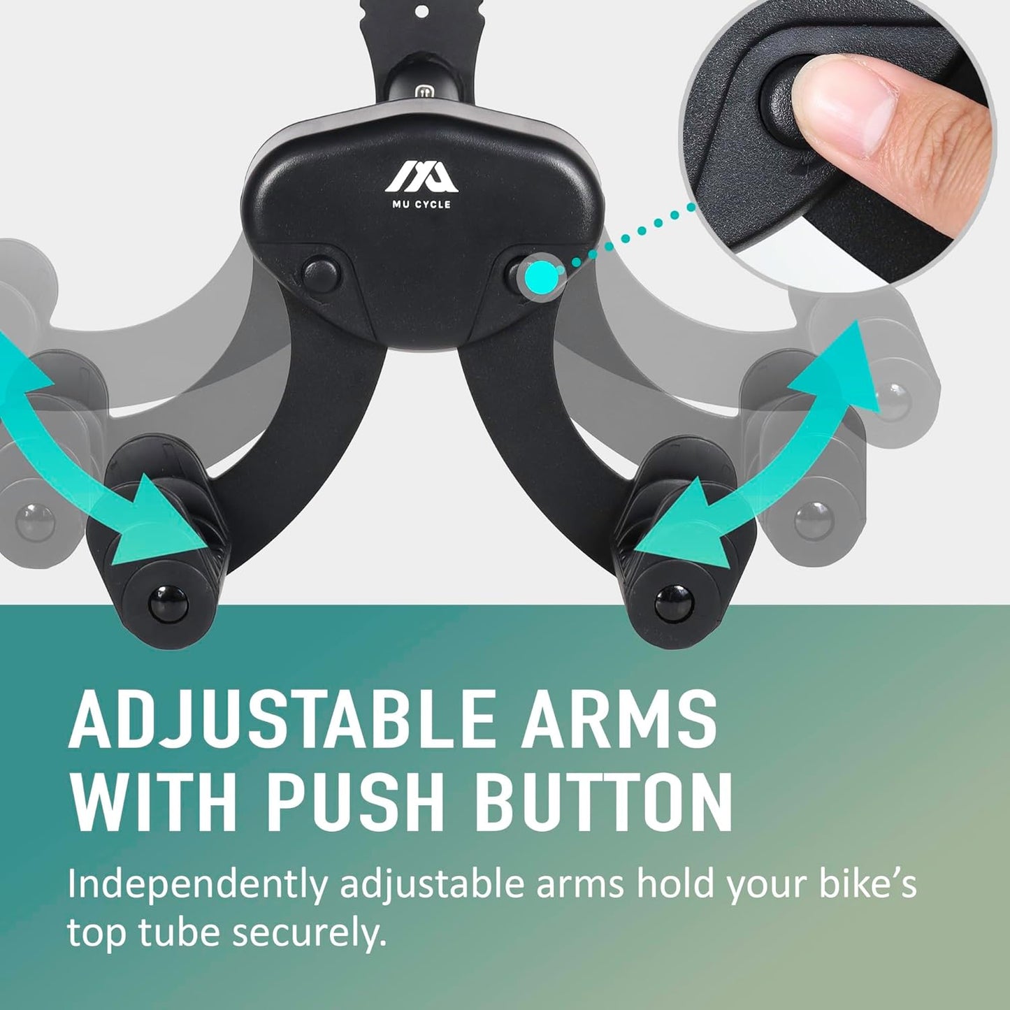 Buffalo Bike Wall Mount Rack – Adjustable Horizontal Indoor Hanger for Road, Mountain & Hybrid Bikes up to 48.5 lbs | Space-Saving Heavy-Duty Bicycle Storage for Garage & Home