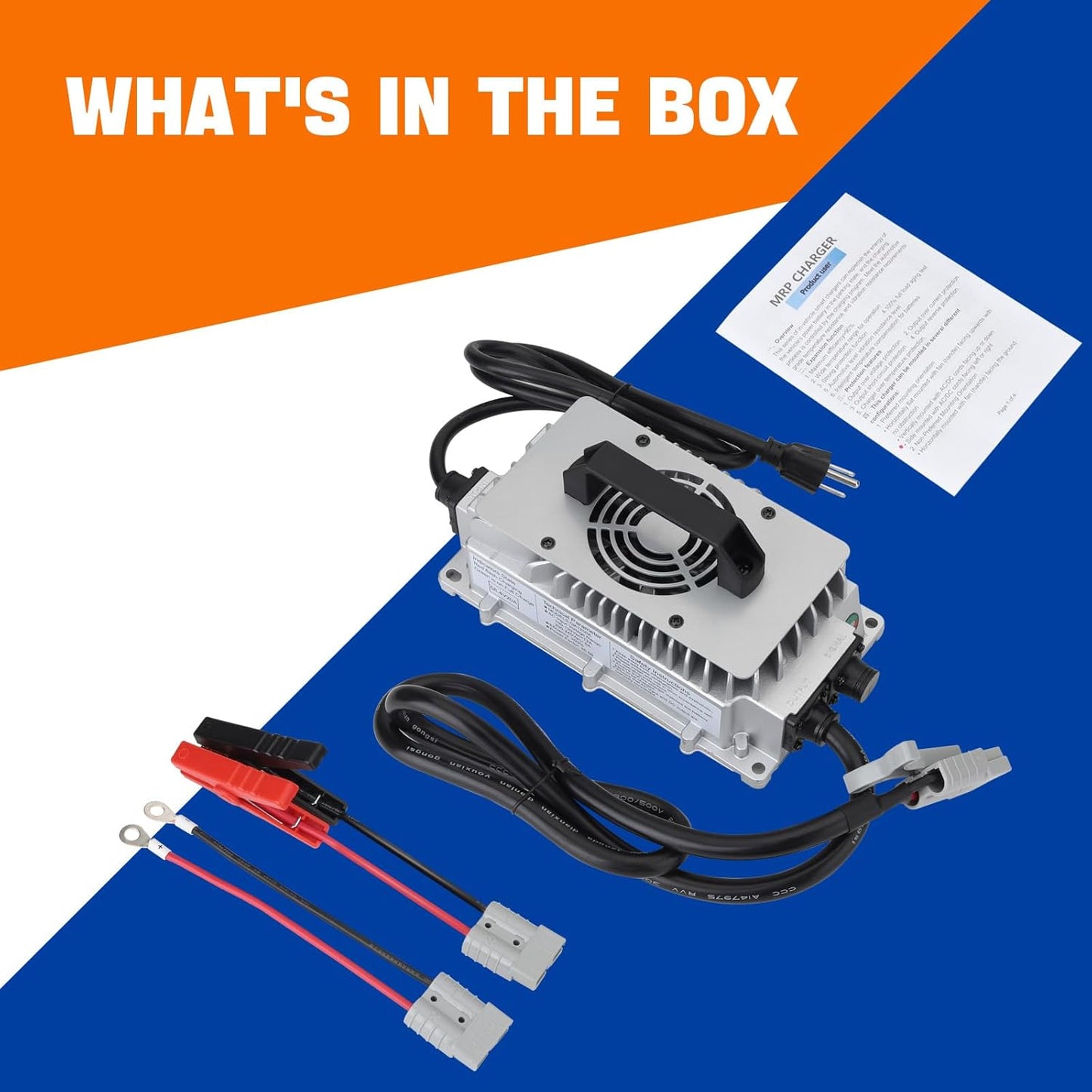 58.4V 20A LiFePO4 Battery Charger Support 0V Restart Charging Function, with Multiple Safety Protections for 48V Lithium Iron Phosphate Battery