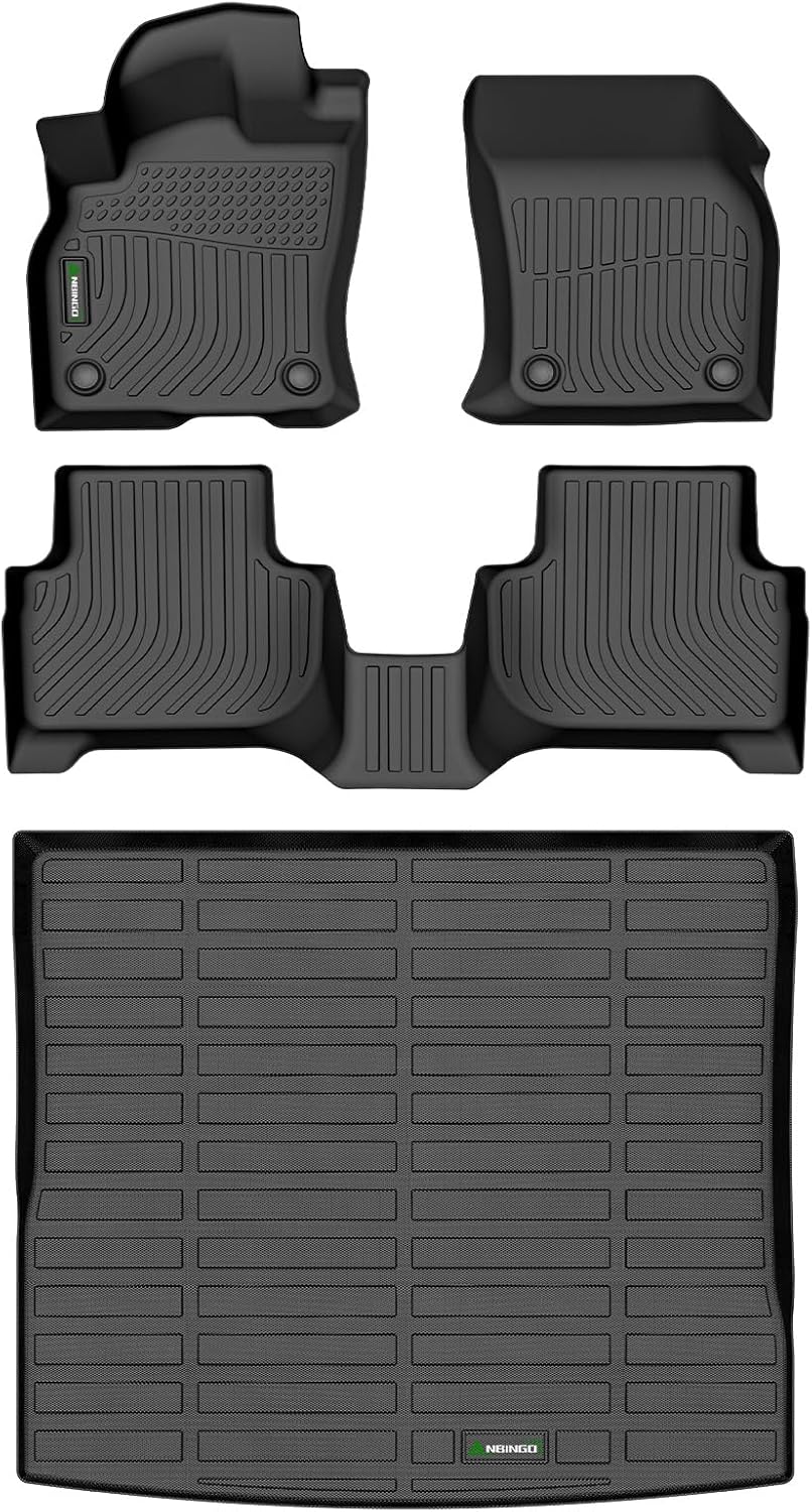 ANBINGO®Floor Mats Fit for Audi Q3 2019-2025 & Cargo Liners All Weather Mats for 2020 Q3 TPE Car Mat Rugs for Audi 2021 2022 Q3 Rubber Trunk Carpet for Audi 2023 2024 Q3 Automotive Accessories