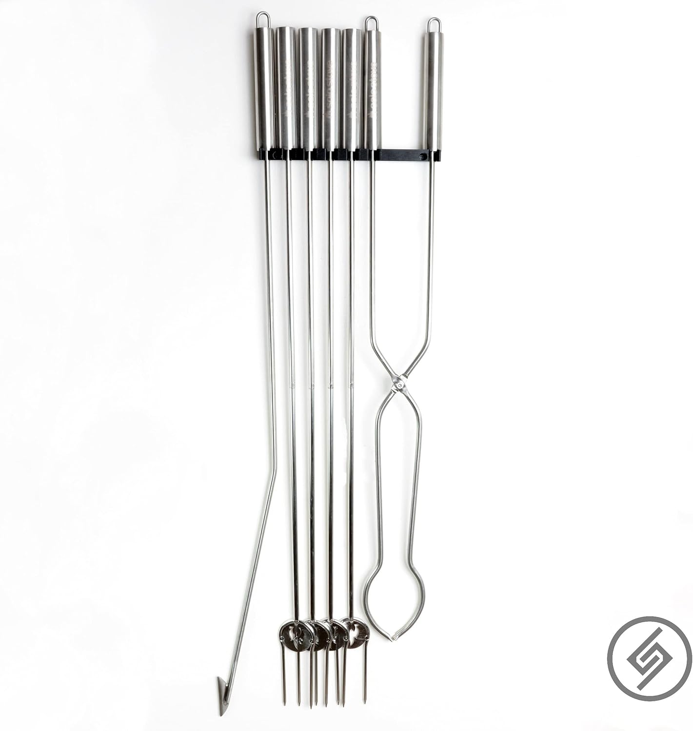 Spartan Mounts Hook Designed for Solo Stove Tools | Camping Backyard Family Campfire Tools Storage Display Rack Fire Hook Mount