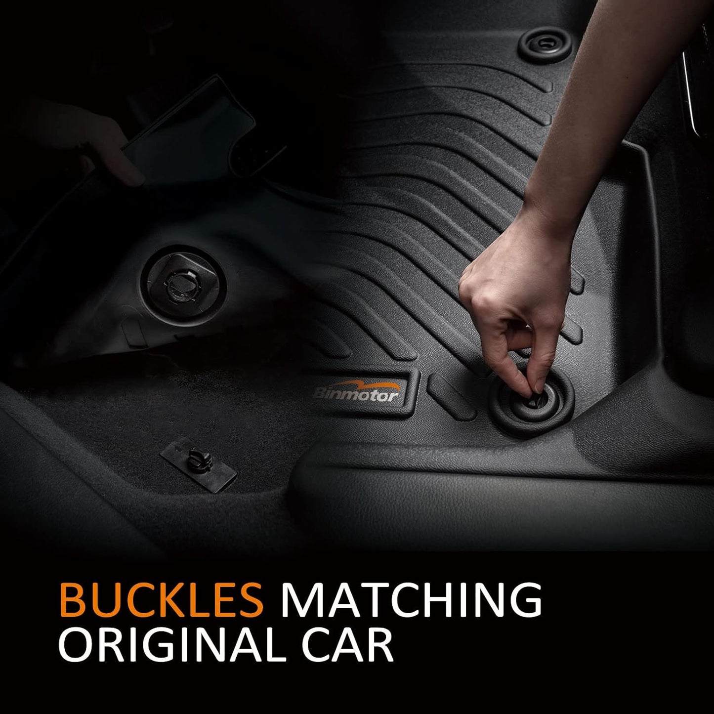 Binmotor-Floor Mats for Lincoln Nautilus 2024 2025, All Weather Mats for Lincoln Nautilus Rubber Liners, Nautilus Car Mats Accessories