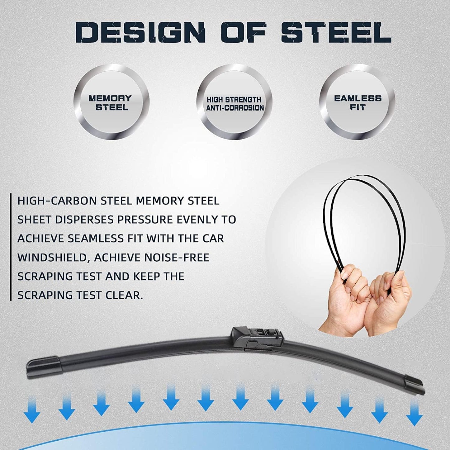 AUTOBOO 26"+20" Windshield Wipers with 14" Rear Wiper Blade Replacement for Subaru Ascent 2019 2020 2021 2022 2023-Original Factory Quality (Pack of 3)