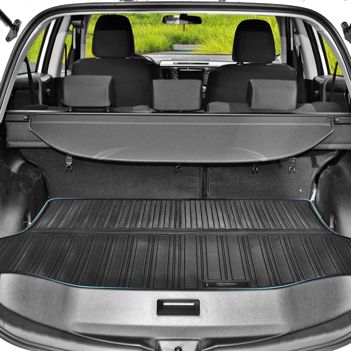 Vanseno Compatible for 2013 2014 2015 2016 2017 2018 Toyota Rav4 Floor Mats & Cargo Liners Trunk Mats All-Weather Rubber Protection Mat for 2013-2018 rav4 Accessories