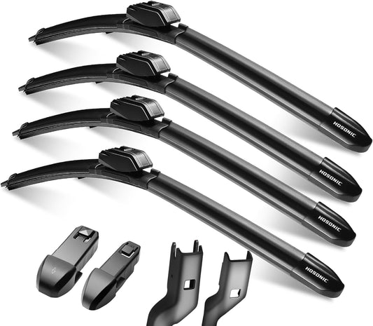 Windshield Wipers, 26"+17" Wiper Blades, Compatible with Subaru Forester 2024-2019, Cadillac SRX 2016-2010, BMW M6 2019-2014 Windshield Wiper Blades, Double Service Life (Set of 4)