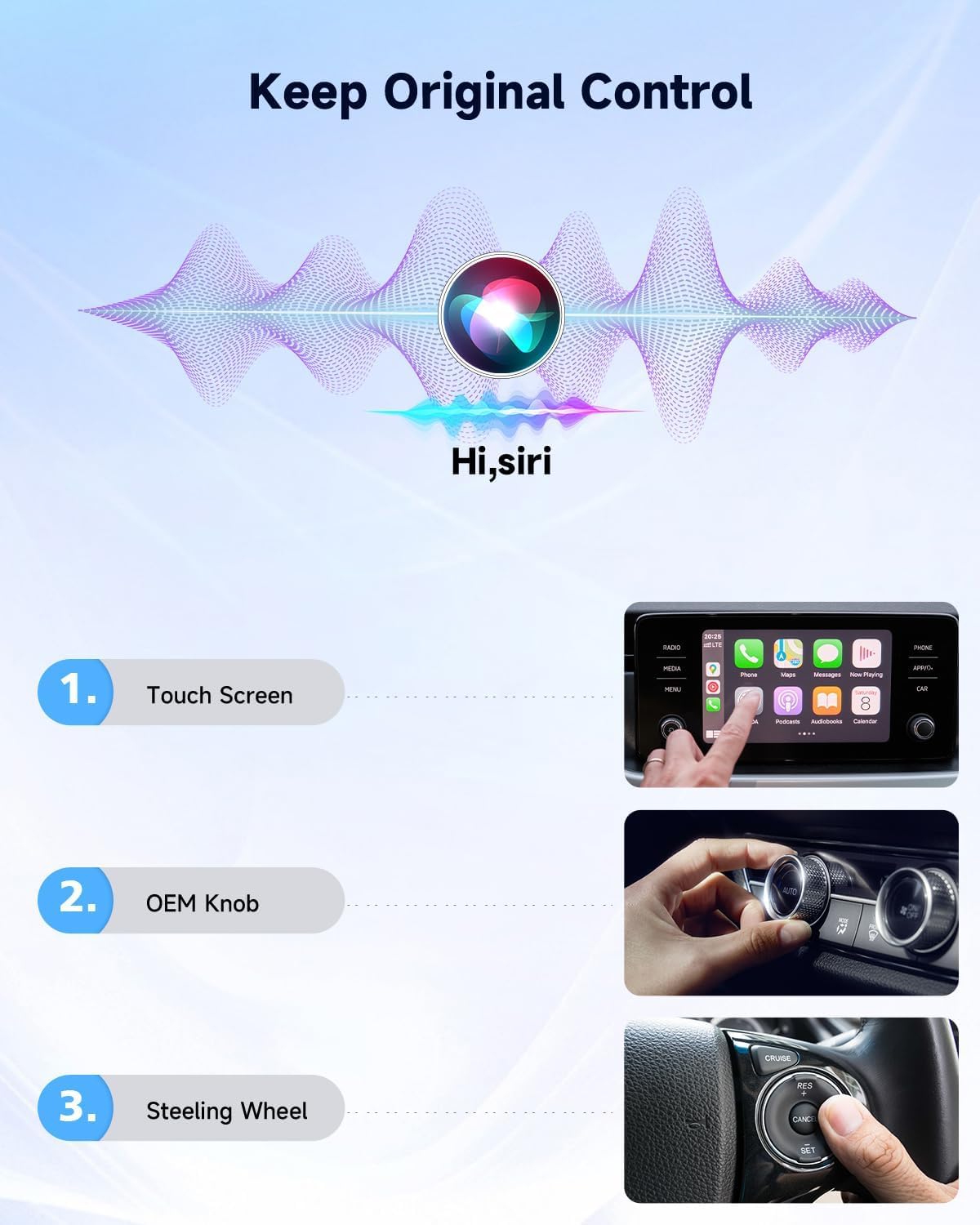 Spedal Wireless CarPlay Adapter for Factory Wired CarPlay – Plug & Play, Auto Reconnect, Mini Metal Design with USB-A & USB-C Cables – Compatible with iPhone 6+ and Cars from 2016 (Gray)