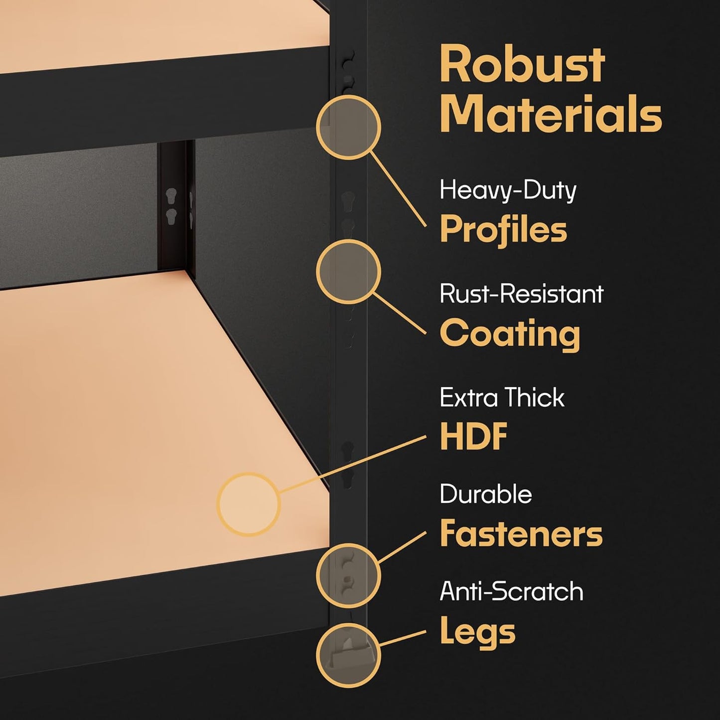 Storage Shelves: 5 Storage Shelves Heavy Duty w/ 3,750 lb Total Load Capacity, 750 per Storage Shelf, 71x47x24 | Perfect Solution for Your Storage Needs, Adjustable Shelving Unit