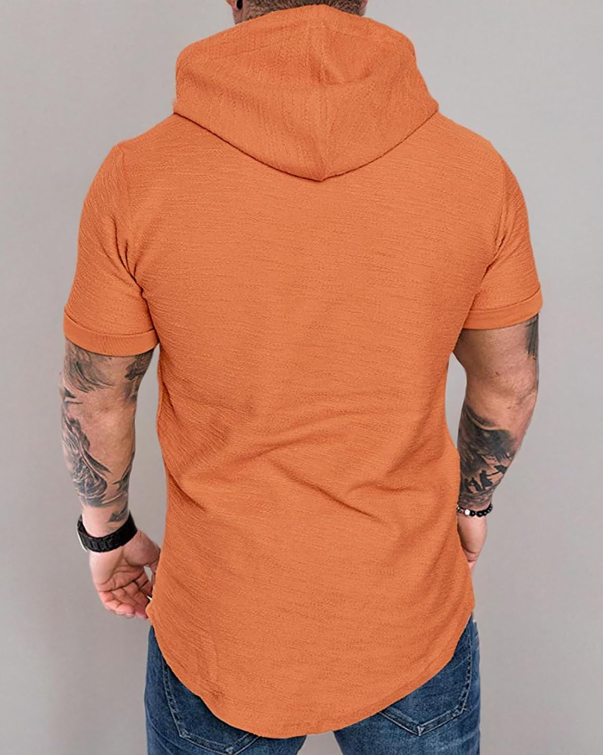 Lexiart Mens Fashion Athletic Hoodies Sport Sweatshirt Solid Color Fleece Pullover