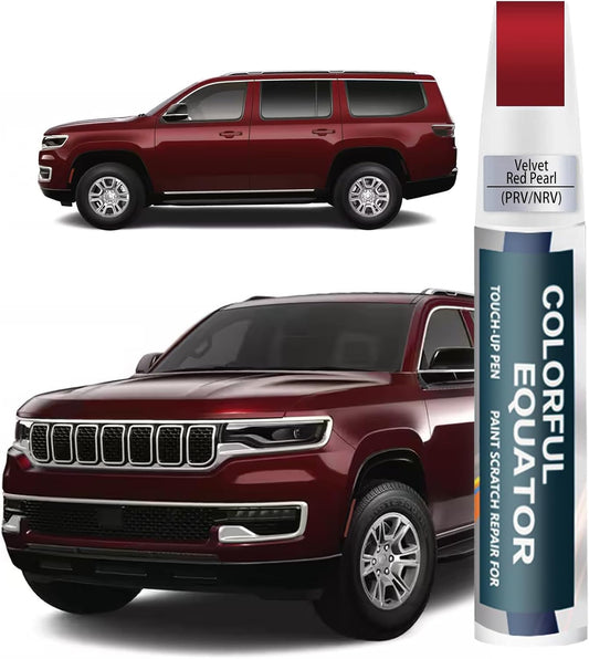 PRV/NRV Delmonico Red Velvet Red Pearl Touch Up Paint for Jeep, Car Paint Pen Scratch Repair Two-In-One Touch Up Paint, Premium Car Scratch Remover for Deep Scratches