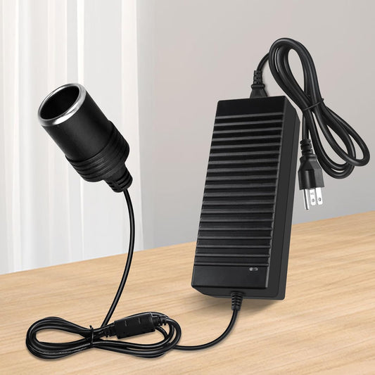 inShareplus 12V 120W 10A AC to DC Converter (3 Pin), 110V to 12V Cigarette Lighter Adapter to Wall Outlet Socket, 12 Volt Power Supply Transformer for Car Devices (MP3, Fan, Dash Cam ect.)