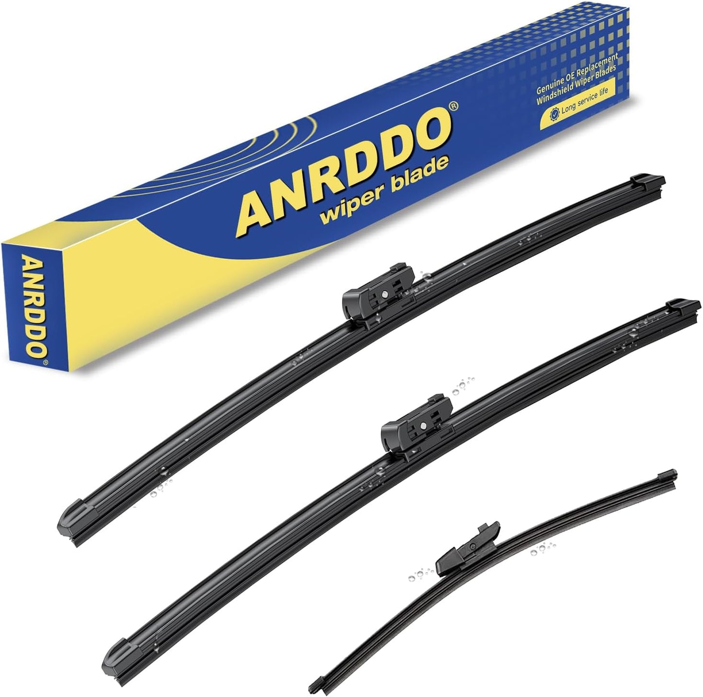 3 Wipers Factory Replacement For 2018-2021 2022 VW Volkswagen Tiguan /2019 2020 2021 2022 2023 Volkswagen Touareg Original Equipment Wiper Blades Set 25"+22"+15" (Set of 3)