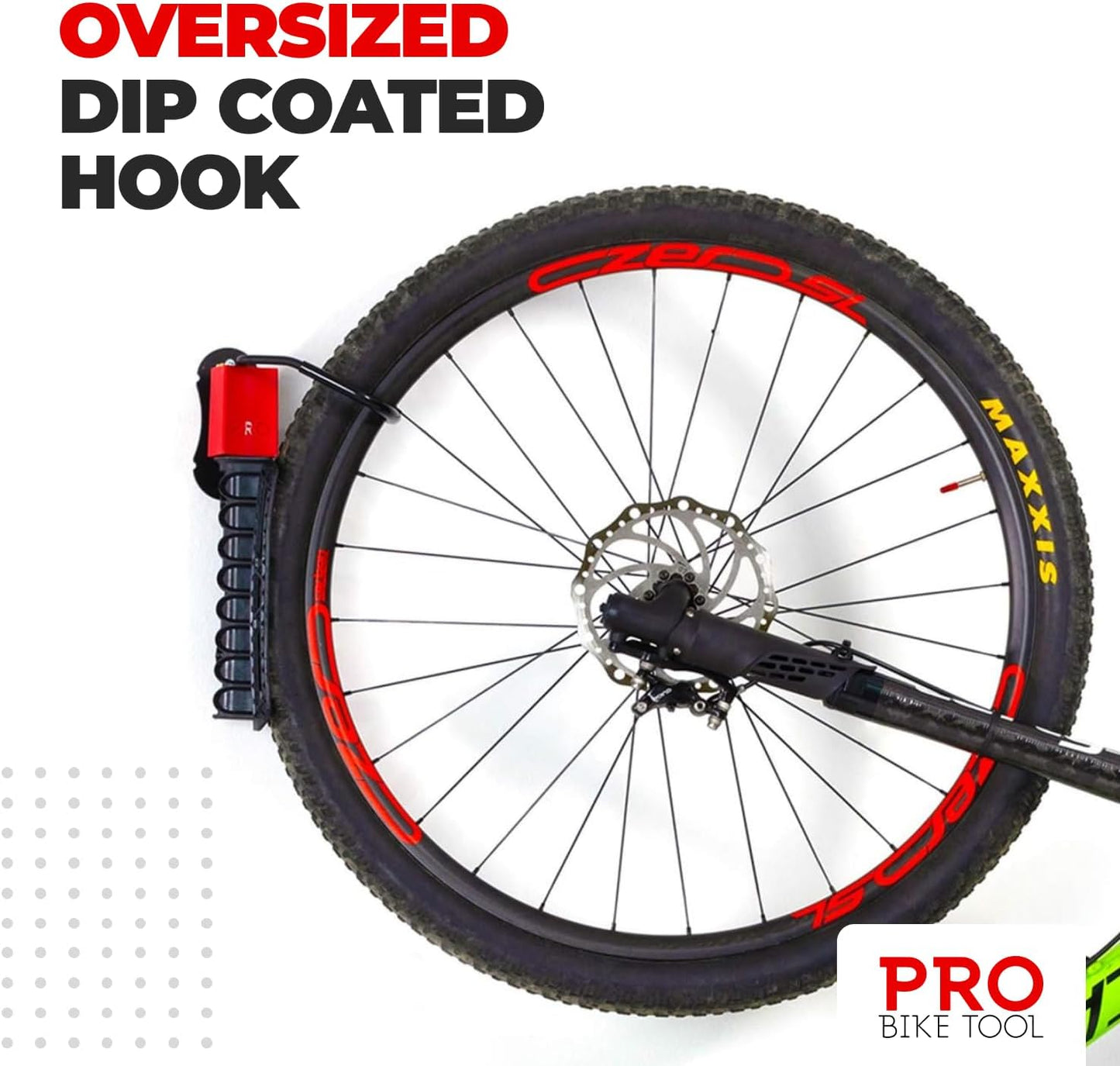 Pro Bike Tool Swivel Bike Rack, Wall Mount for Bicycles, Home, Garage, Vertical Hanging Rack for Storage, Secure Hook for MTB, Road, Hybrid Bikes