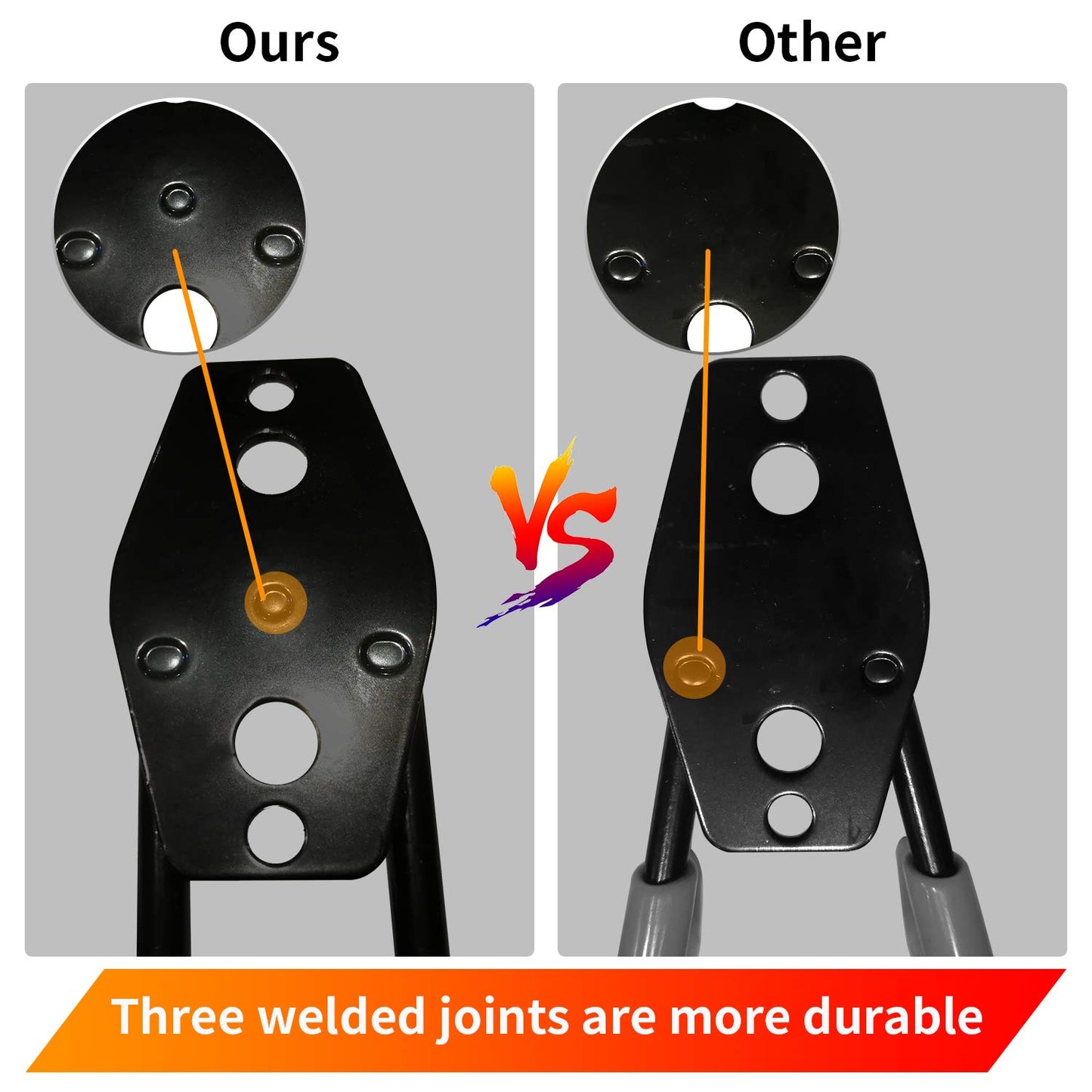 3-H Garage Wall Hooks 10 Pack, Heavy Duty Garage Hooks with Extra Welding Spots, Wall Mount Storage Organizer for Hanging Garden Lawn Tools, Chair, Shovel, Blower, Toolkit (Grey)