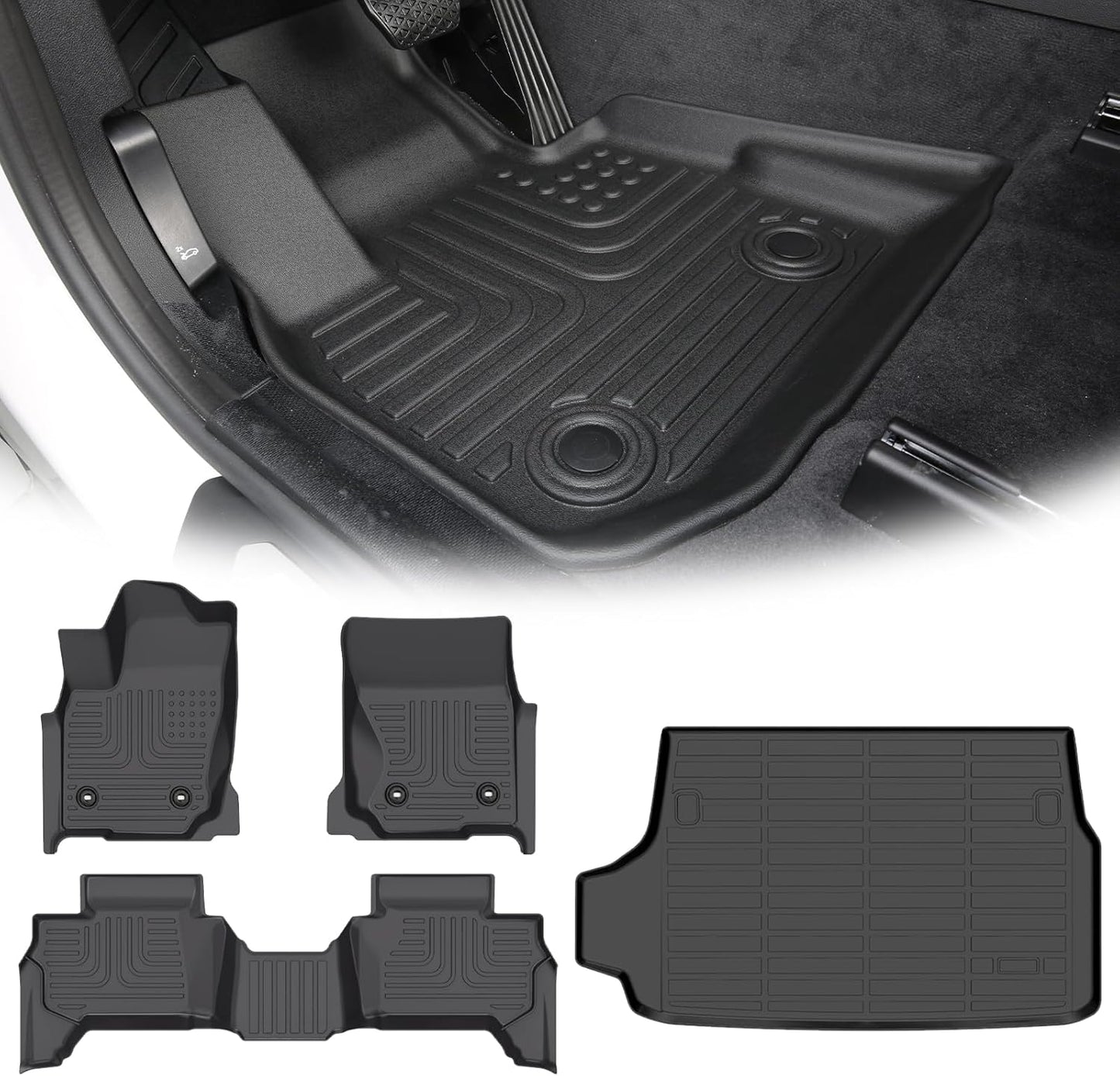 for Toyota 4runner Floor Mats 2025,Car Mats for Toyota 4runner All Weather Floor Mats Cargo Floor Liner Accessories 2025