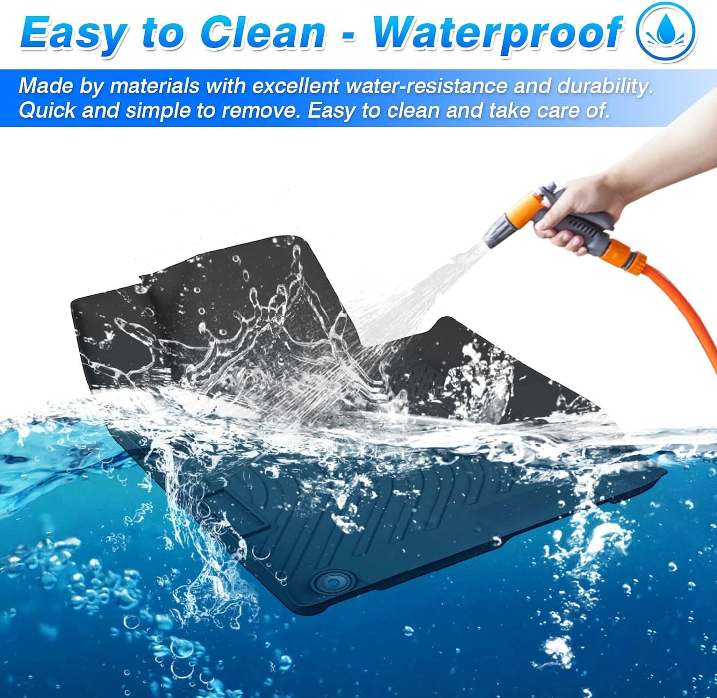 Cartist Floor Mats Fit for Chevrolet Chevy Colorado (Crew Cab) & GMC Canyon 2023 2024 2025 2026, All Weather Floor Mats for Colorado Accessories Heavy Duty