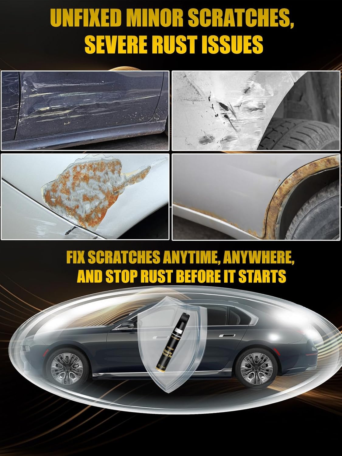 (922) Cirrus Silver Metallic Touch Up Paint Compatible with Mercedes-Benz, Exact Match Car Paint Pen Automotive Scratch Repair Remover Kit Quick & Easy Solution for Vehile Chips and Nicks