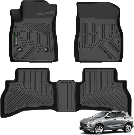 ANBINGO® Floor Mats Custom for Buick Encore GX AWD (Only), 2020-2026 Preferred | Select | Essence, 2024-2026 Sport Touring | Avenir, Automotive Front & Rear Row Floor Liners, Black