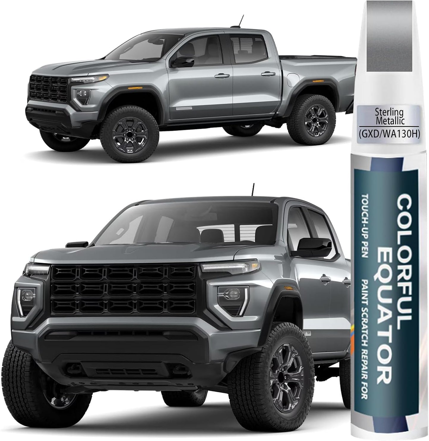 Sterling Metallic(GXD/WA130H) Touch Up Paint for GMC, Car Paint Pen Scratch Repair Two-In-One Touch Up Paint, Premium Car Scratch Remover for Deep Scratches
