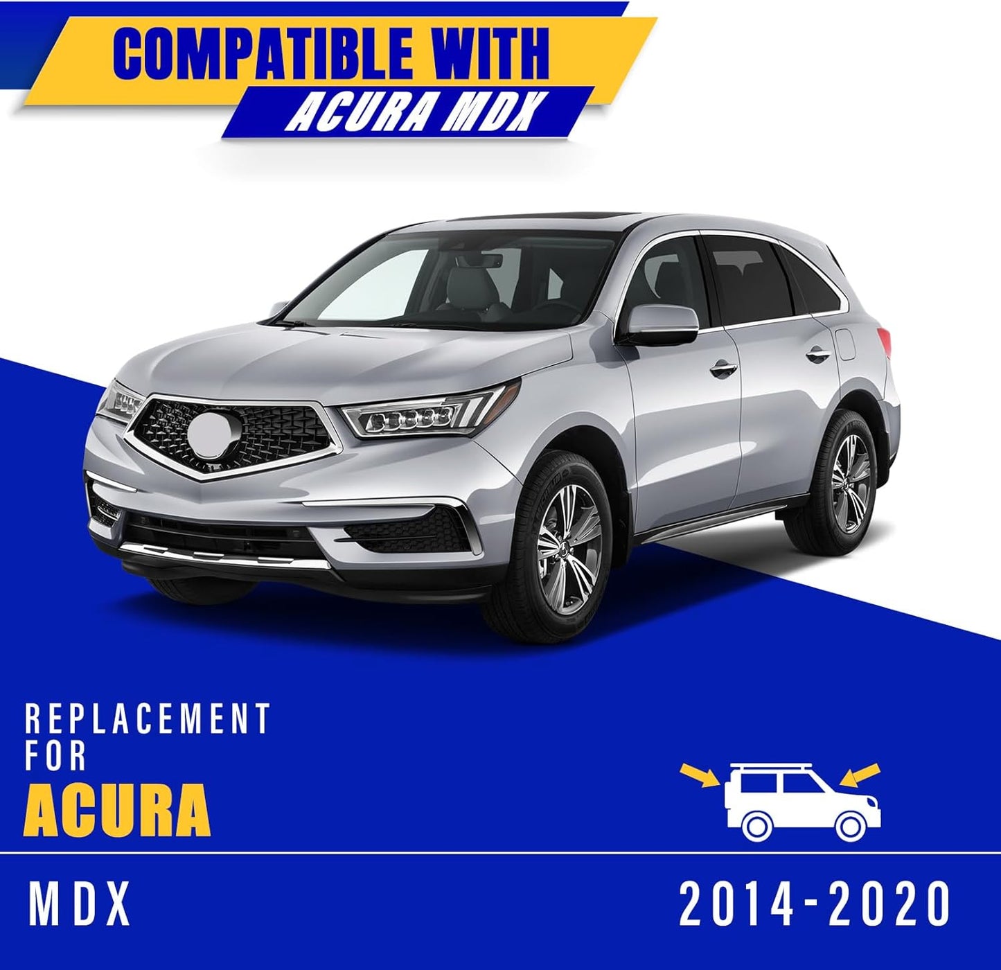 3 wipers Replacement for 2014-2020 Acura MDX, Windshield Wiper Blades Original Equipment Replacement - 26"/20"/14" (Set of 3) U/J HOOK