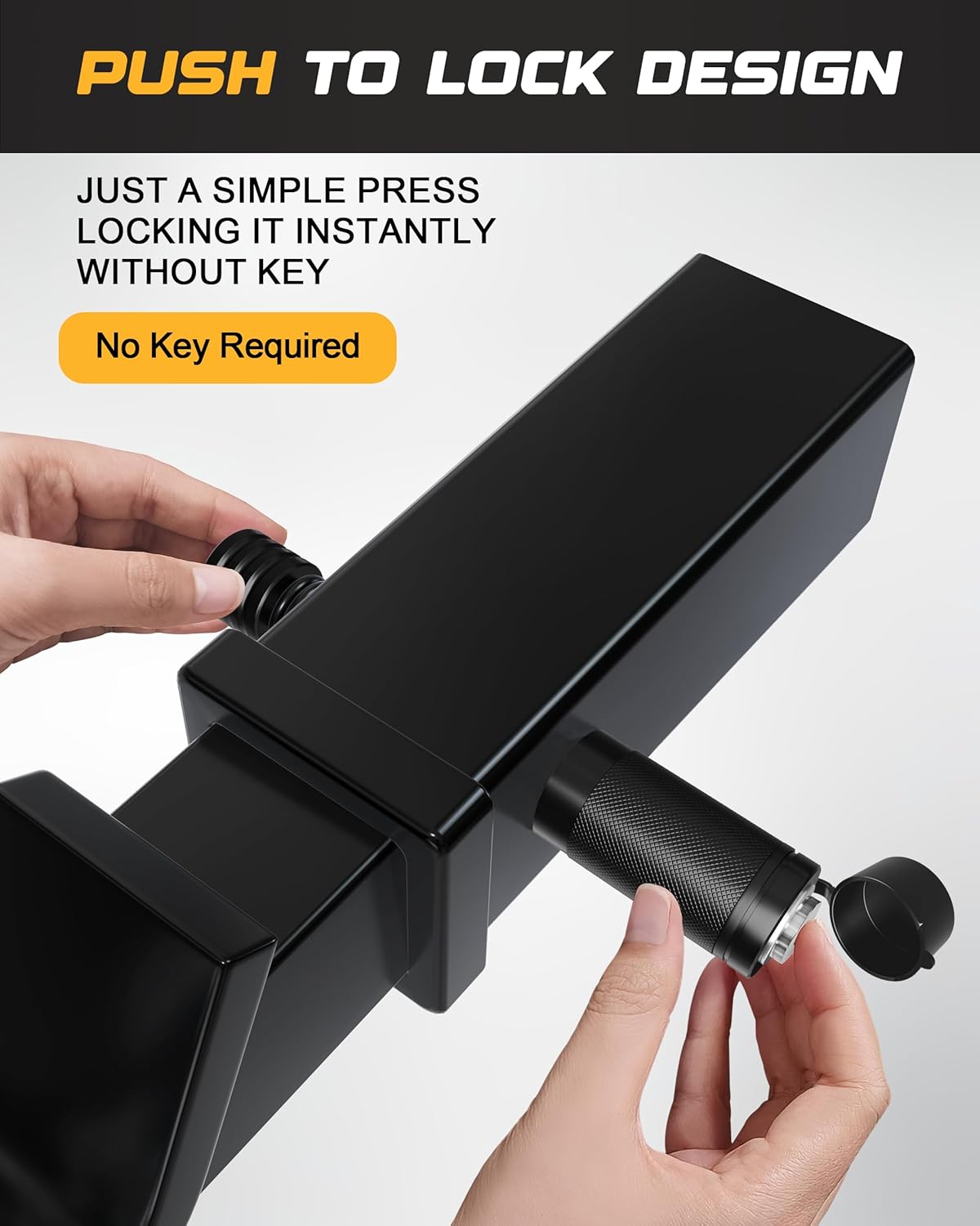 RETRUE Trailer Hitch Lock, 5/8" Locking Hitch Pin for 2 Inch and 2 1/2” Receiver Class III IV Hitch, Tow Hitch Lock with Keys and O-Rings, Trailer Accessories for Outdoor Enthusiasts, 2 Pack