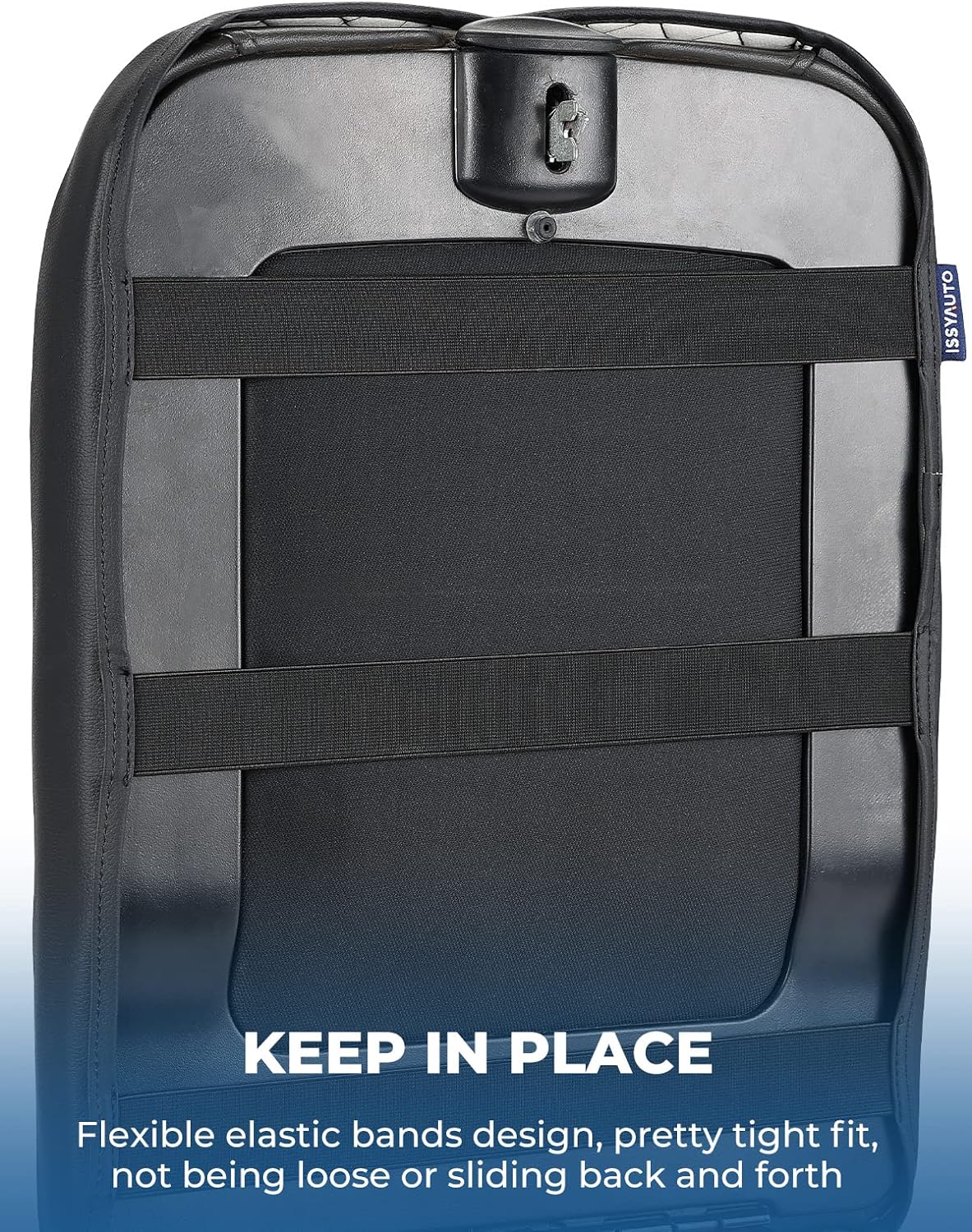 ISSYAUTO Center Console Cover Compatible with 2002-2012 Ram 1500 2500 3500 Jump Seat Console, Armrest lid Cover Leather Arm Rest Covering for Car, Well-Make Durable Middle Console Cover