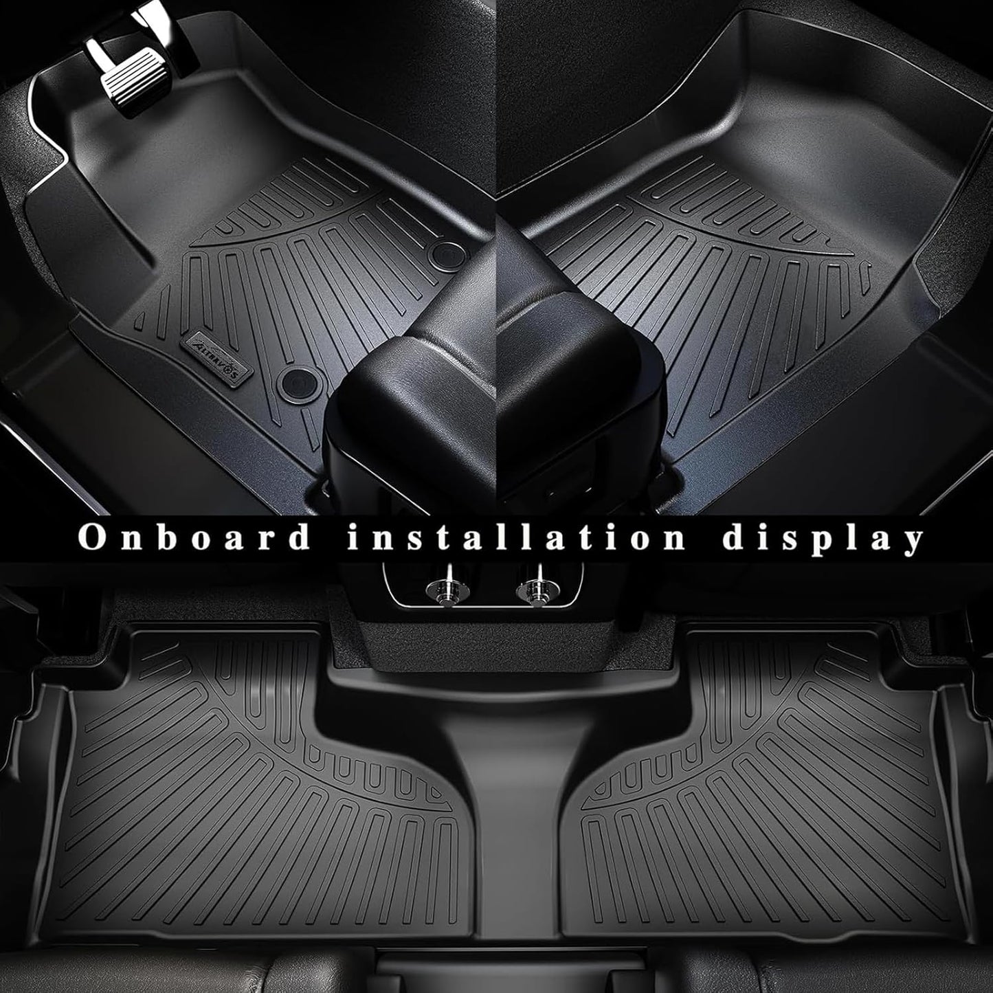 Large Cargo mat for 2026 Hyundai Ioniq 9（Foldable） TPE All Weather Protection Car Large Trunk Mat Accessories-Black