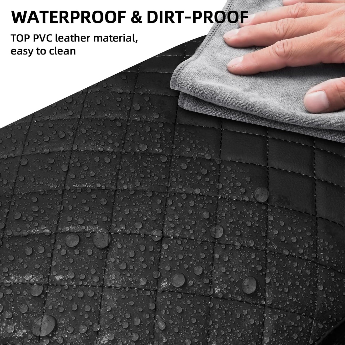 Center Console Cover Fit for 2009-2015 Pilot, Comfortable Armrest Cover Protector Customized Car Accessories, Well-Make PVC Leather Armrest lid Cover for 2009-2015 Pilot （Black）