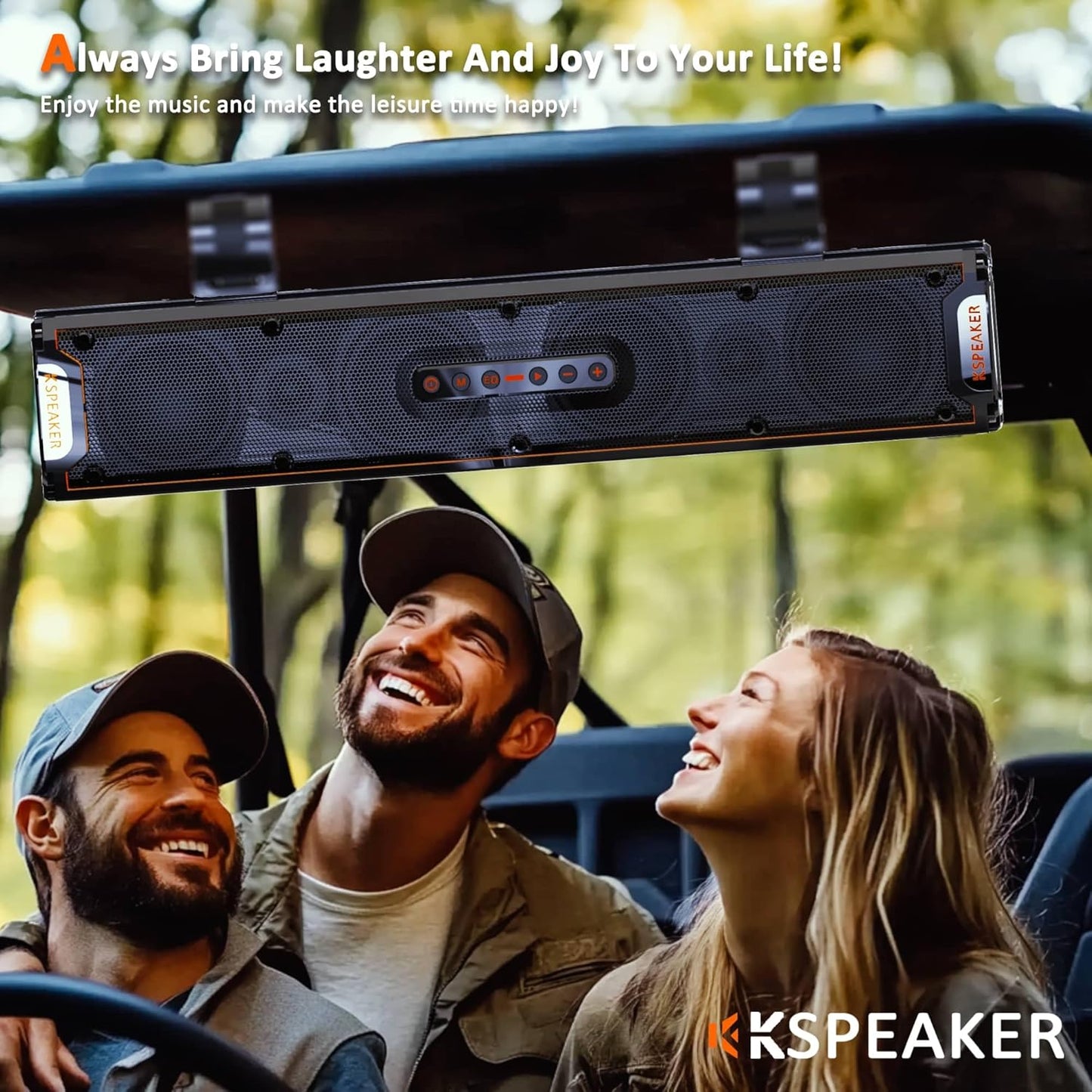 UTV Sound Bar ATV Sound Bar Golf Cart Soundbar UTV Speakers ATV Speaker Fourwheeler Speaker Marine RZR Boat Polaris Can Am
