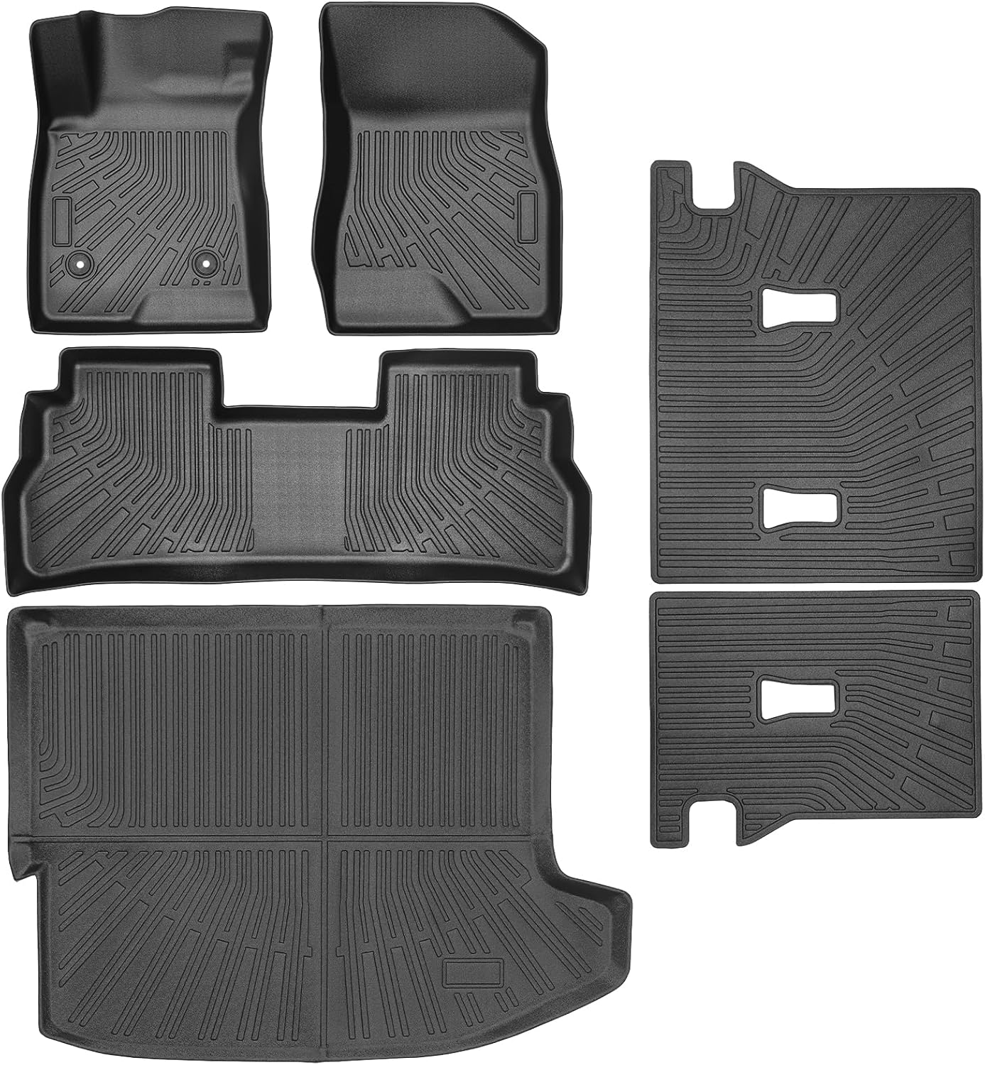 Floor Mats & Cargo Liner Custom Fit for Chevy Trax 2024 2025 Floor Mats & Cargo Liner with Backrest Mat Full Set All Weather Protection TPE for Chevy Trax Accessories