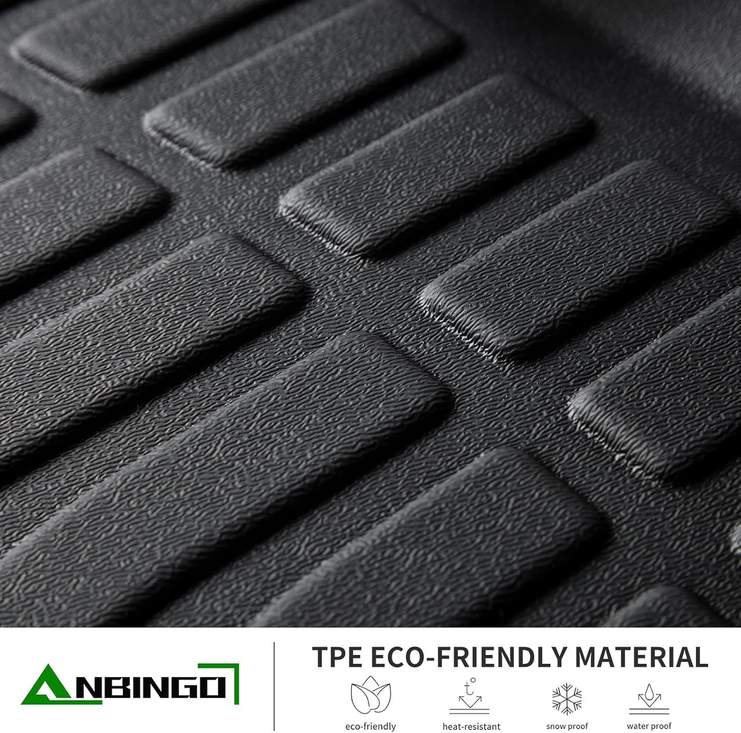 ANBINGO®Floor Mats Fit for Honda Accord Sedan 2023-2025 (Include Hybrid Models) All Weather Mats for Accord 2023 TPE Car Mat Rugs for Accord 2024 Rubber Trunk Carpet for Accord 2025 Accessories