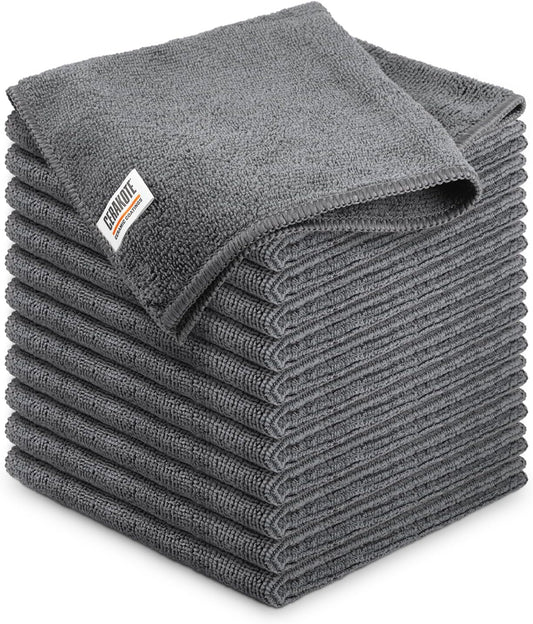 CERAKOTE Microfiber Towels (12 Pack) - Cleaning and Application Towels Durable Microfiber Material - 300 GSM Lint-Free Towel - Ideal for Car, Home, Shop and Office Cleaning