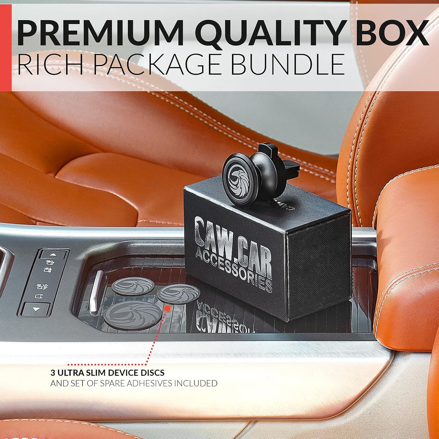 New 2025 Magnetic Cell Phone Holder for Car Vent【 All-Metal 】- for Any Smartphone (iPhone, Android, GPS) | Stylish All-Metal One-Hand & One-Sec Phone Mount for Car, +100 to Safeness & Comfort