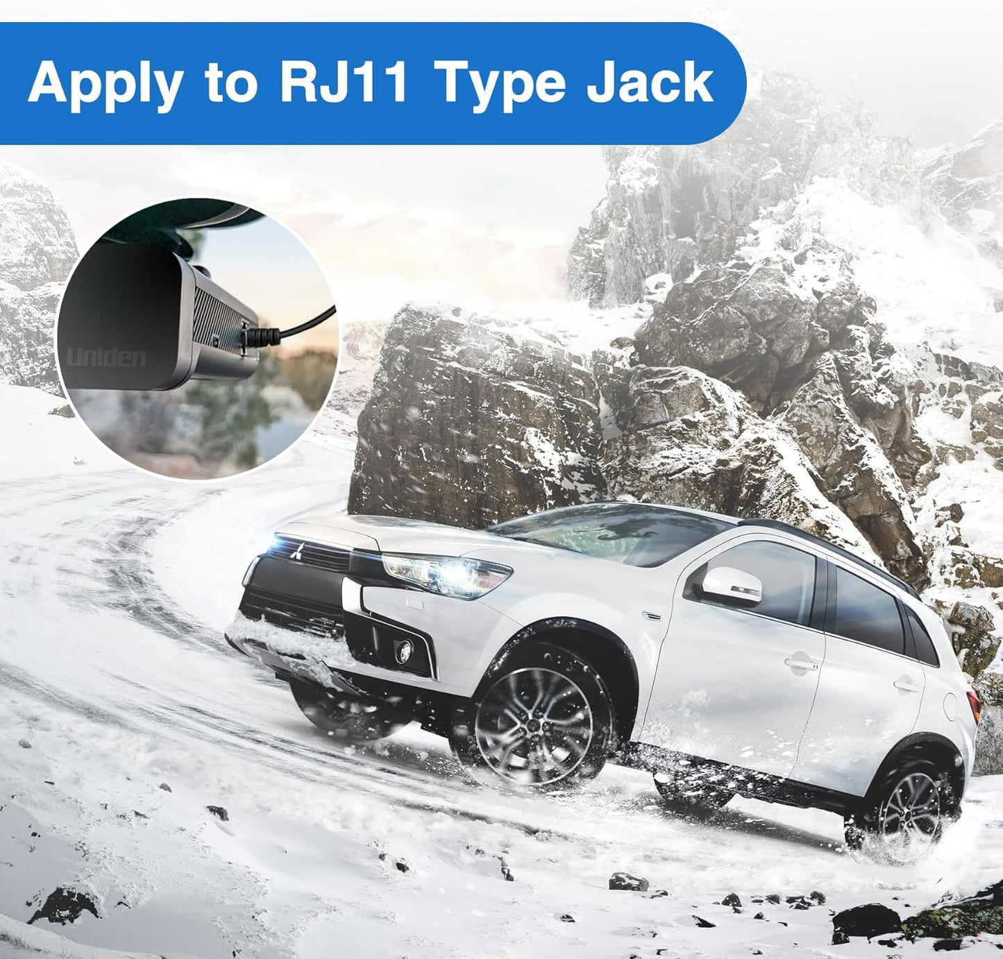 Radar Detector Power Cable Compatible with Escort Max 360 passport 9500ix Valentine One Radenso XP/SP Beltronics Pro RX65 DFR6 DFR7, Replacement Radar Detector Power Cord with RJ11 Ports 6.5ft