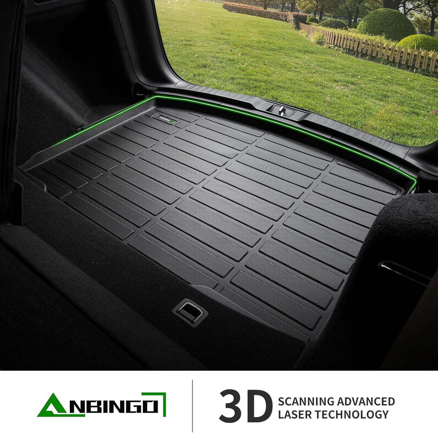 ANBINGO®-Floor Mats & Cargo Liner for Hyundai Venue 2025 2024-2020（Cargo Mat Only for Upper Position） All Weather Car Floor Mat for Hyundai Venue SE/SEL/Limited,Venue Accessories Black