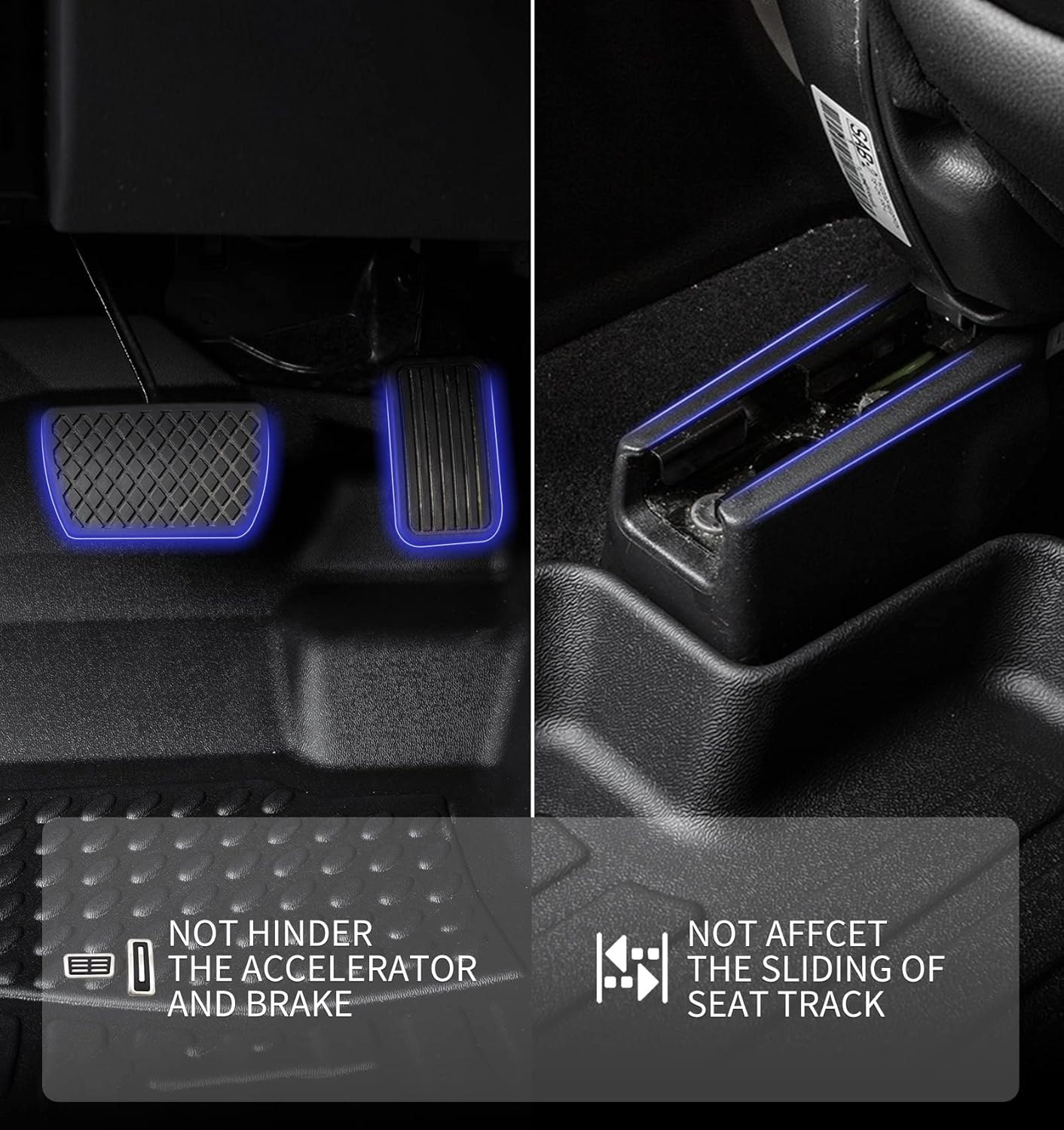 KELCSEECS Floor Mats Custom for 2025 2024 2023 Kia Sportage Hybrid Not Fit Plug-in Hybrid Car Mats All Weather Mats Heavy Duty Front& Rear Row Floor Liners Black Kia Sportage Hybrid Accessories