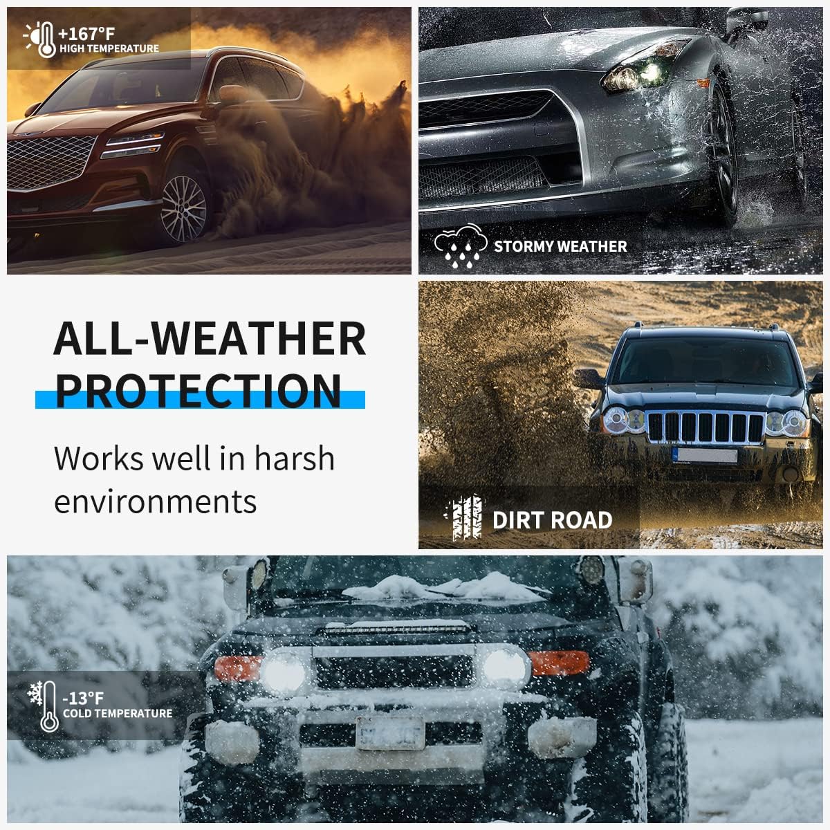 Vanseno Compatible for 2013 2014 2015 2016 2017 2018 Toyota Rav4 Floor Mats & Cargo Liners Trunk Mats All-Weather Rubber Protection Mat for 2013-2018 rav4 Accessories