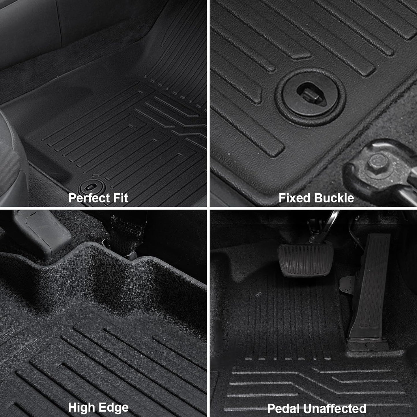 Floor Mats Set for 2022-2025 Hyundai Tucson Gas, Full Coverage All Weather Floor Mats Cargo Mat with Backrest Protectors & Door Sill Guards for Tucson Accessories(Not fit Hybrid)