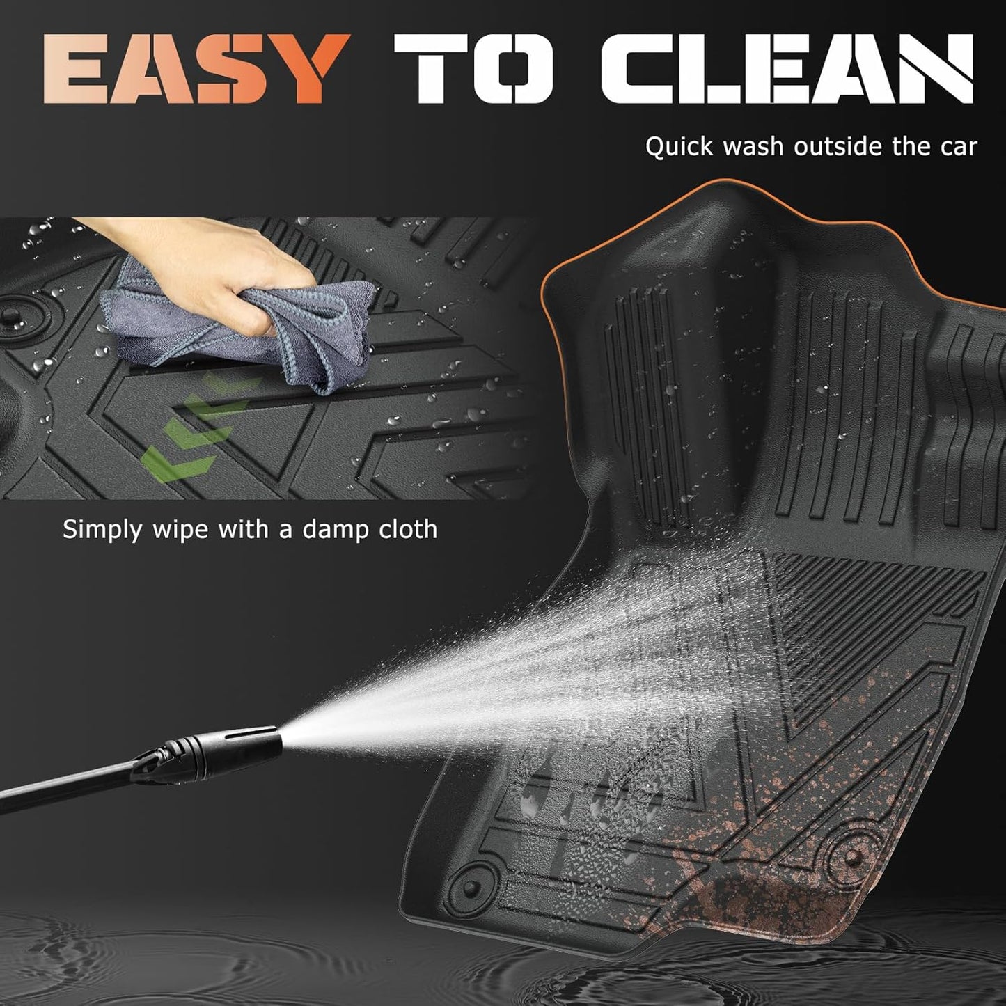 Floor Mats & Cargo Liner Set Fit for Chevy Blazer 2019-2024 2025 All Weather Protection TPE Anti-Slip Odorless Automotive Full Set Custom Chevrolet Blazer Car Mats Accessories