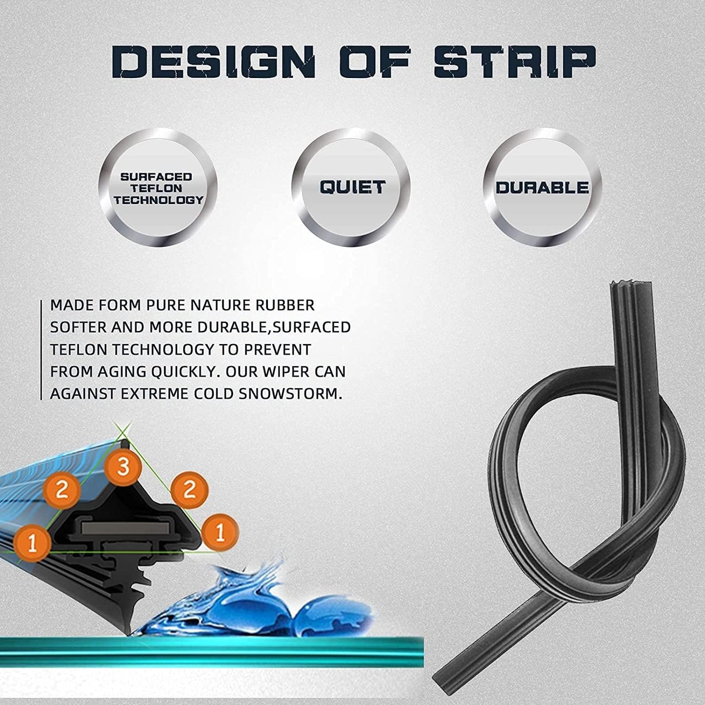 AUTOBOO 26"+16" Windshield Wipers with 12" Rear Wiper Blade Replacement for Toyota RAV4 2019 2020 2021 2022 2023 2024,Mazda 5 2015 2014 2013 2012 2011 2010-2006 -Original Factory Quality (Pack of 3)