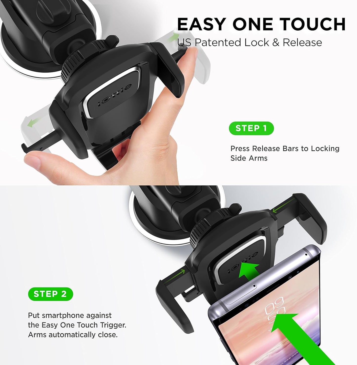 Kenu Airframe+ Car Phone Holder Mount and iOttie Easy One Touch 4 Car Mount Phone Holder