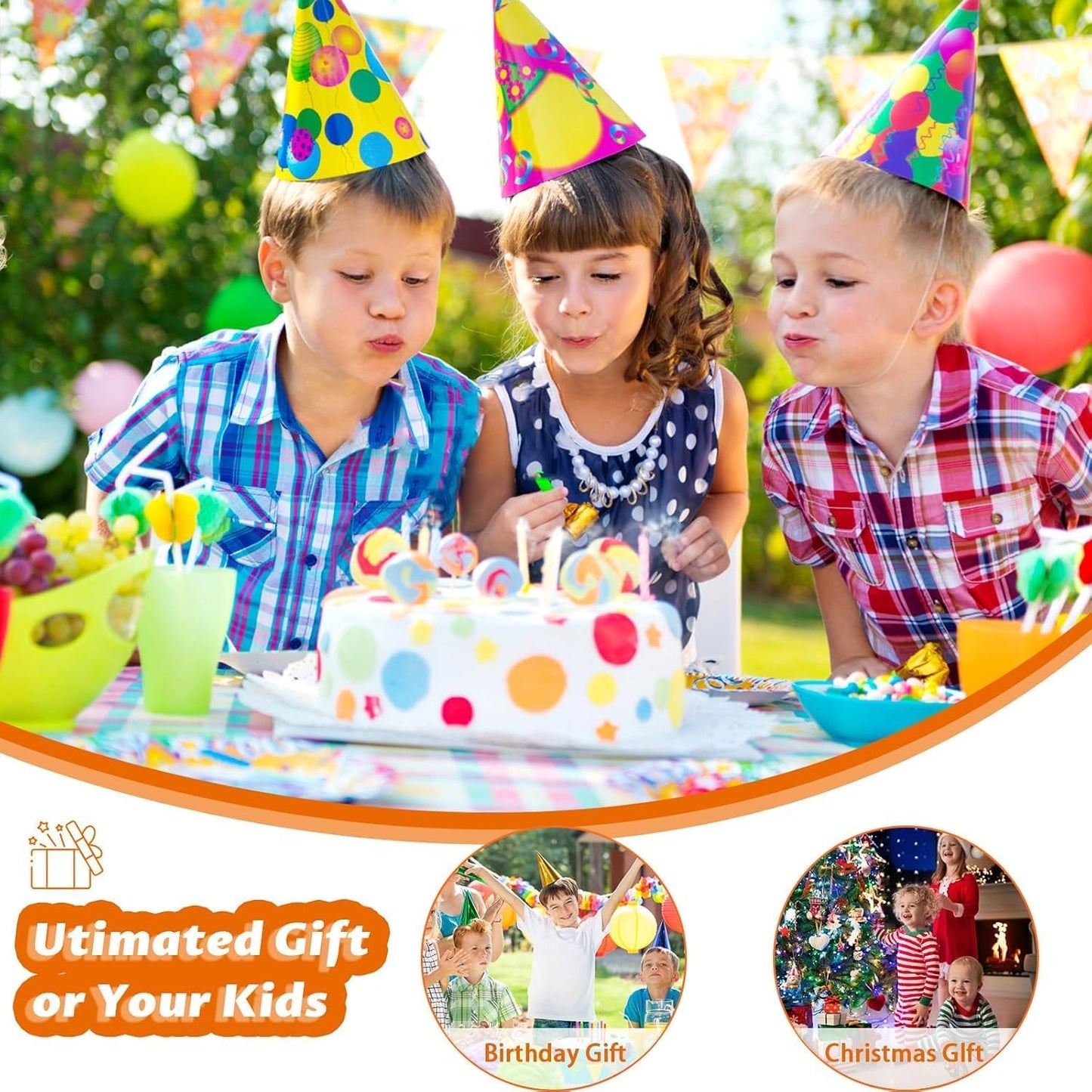 24V Ride on Toys for Big Kids, 2 Seater Electric Truck with Remote Control, 4.3 MPH Max Speed, Bluetooth, 4WDS, Led Headlight & Music Player