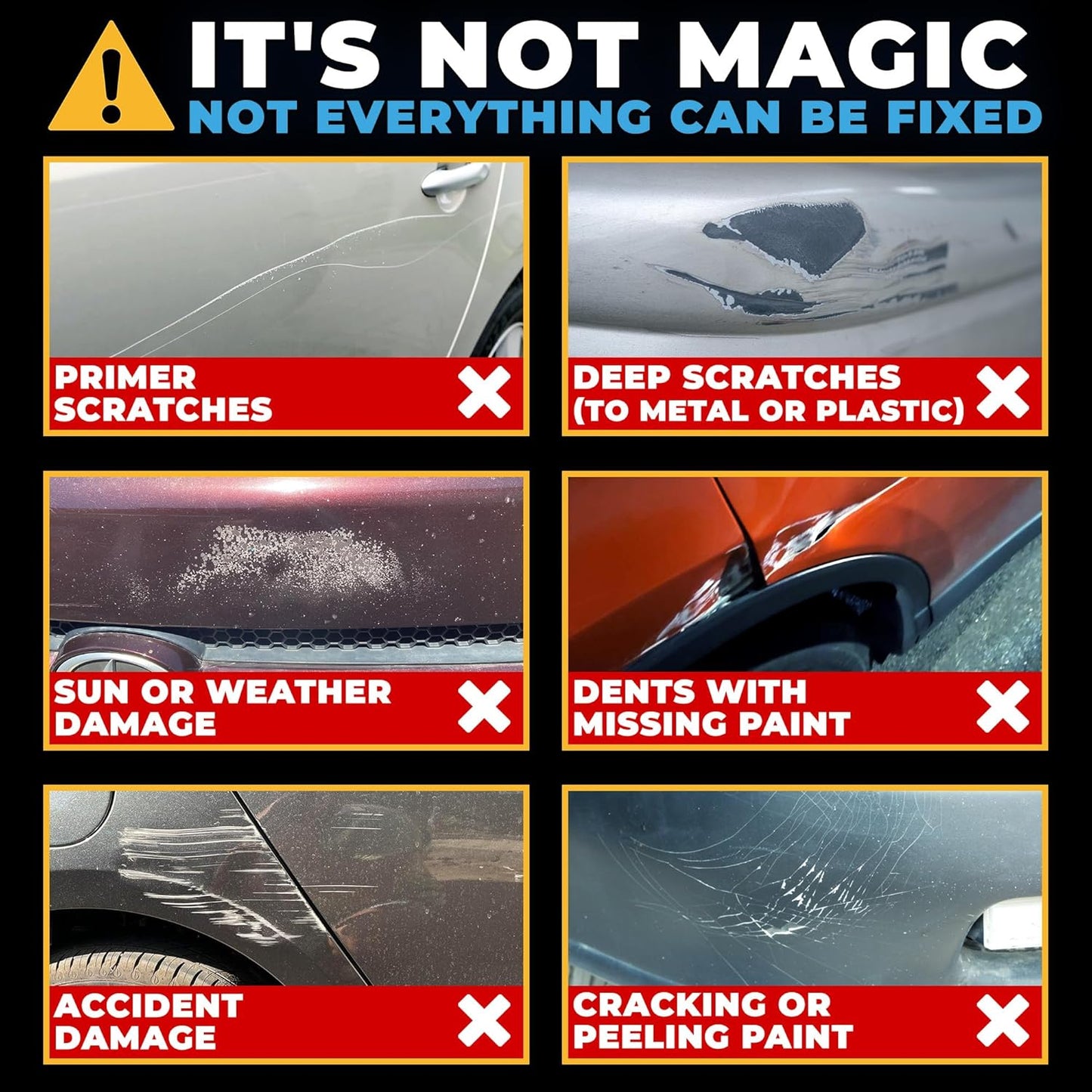 Instant Car Scratch Remover for Vehicles, All-in-One Car Paint Scratch Repair and Polishing Compound (4 oz) - Incl. Microfiber Applicator and Microfiber Towel