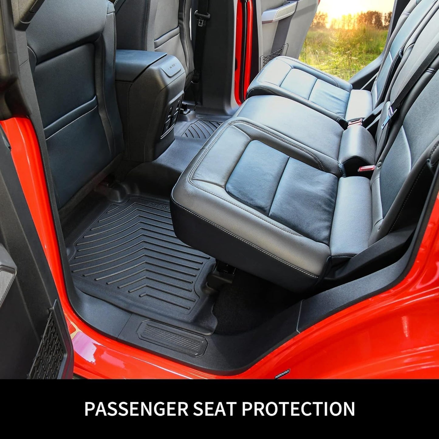 OEDRO Floor Mats for 2024-2013 Toyota 4Runner 7 Seater, Custom Fit TPE All-Weather 4Runner Car Mats Includes 1st, 2nd Row & 3rd Row Floor Liners, Black