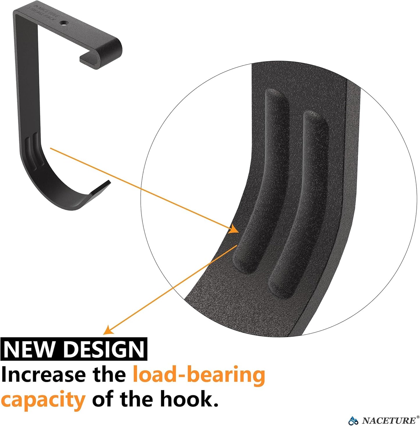 Bike Hooks for Garage Ceiling Mount Rack – Heavy Duty 4X8 Overhead Garage Storage Rack for Ceiling Hanging Bicycle Shelves, Add on Storage Flat Hooks Accessory and Wall Hanger (Flat Hook 4 Pack)