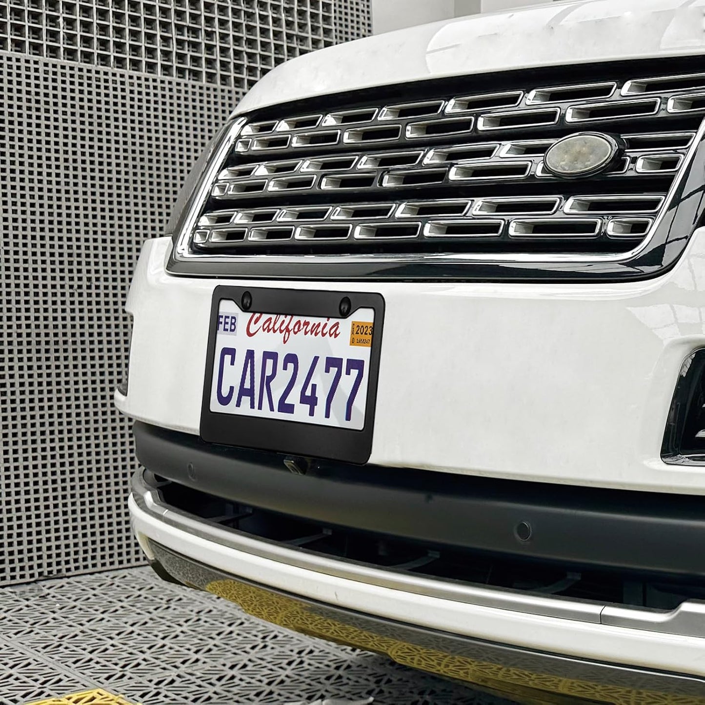 2PCS Matte Black License Plate Frames, 2 Holes Solid Aluminum License Plate Holder, Universal Car License Plate Frame for Man, Licence Plate Frame Black and Screws, by Lengnoyp