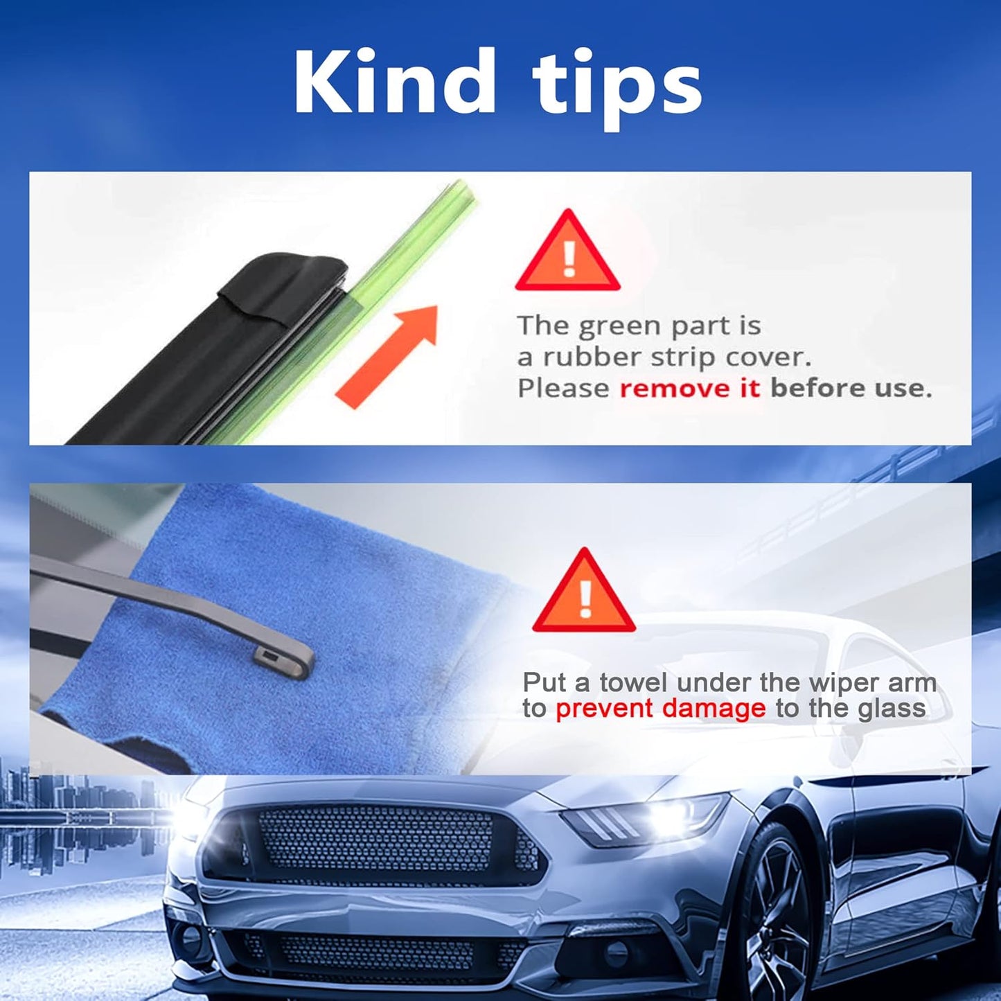 Windshield Wiper Blades Replacement for Acura MDX 2014 2015 2016 2017 2018 2019 2020 Original Factory Quality Front Rear Wipers Blade Set for Car - 26" 20" 14" (Piece of 3)